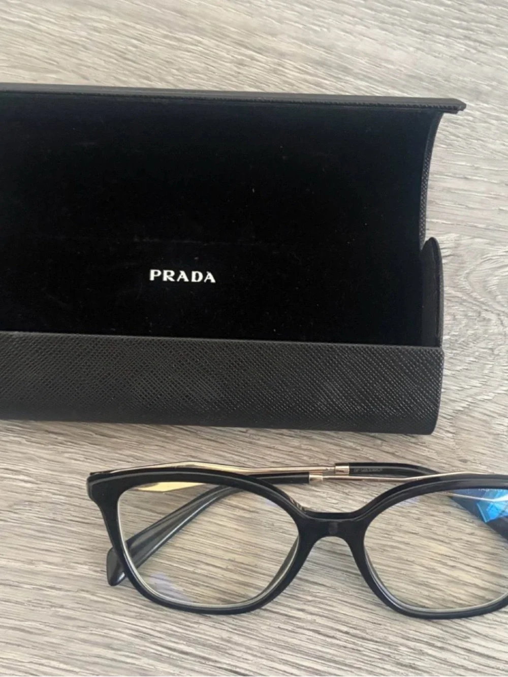 Prada Black Cat-Eye Optical Glasses